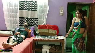 Indian sexy XXX twink sex with nice-looking aunty! with colorful hindi audio