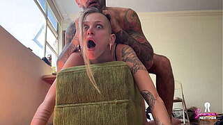 &quot_Wrong hole!!&quot_ Arse that babe liked it. Opening hour anal, coarse and vehement tandem fuck.