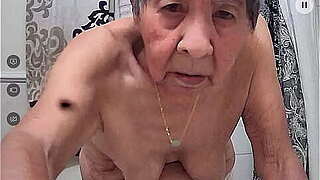 Japanese granny   Looking at camera
