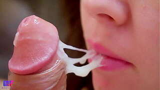 Respectful soaked oral stimulation oral creampie