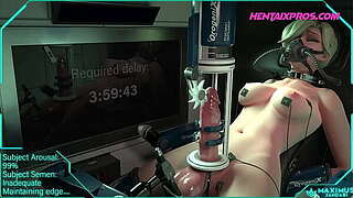 Edging a Futanari to the max for the tiptop Explosive Agonorgasmos - 3D