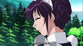 manga maid gives a lusty oral to her slavemaster