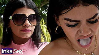 Young colombiana no le gusta el cream y se lo termina tragando con asco