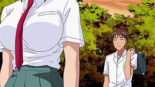 Breasty teen'_s juicy fur pie receives blody from opening hour romantic manga fuck