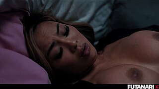 Hot Maid With Ramrod Sleeps With Boss'_s Breasty Wife