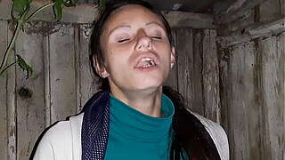 I caught my neighbour masturbating in the lavatory on the street and I joined her - Dike Illusion Young ladies