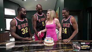 Sexy Wife Celebrates Her Birthday with a BBC Fuckfest - Cory Follow - Taboo Incinerate