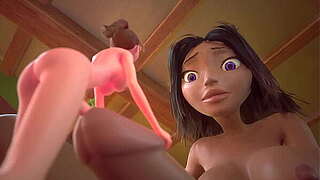 3DGSPOT - Petite Meets Giant! Breasty Futanari Playgirl Tasks Petite Brunette hair - Functionary TRAILER