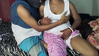 Wedded Sweethearts Having Romance With Milk Seller