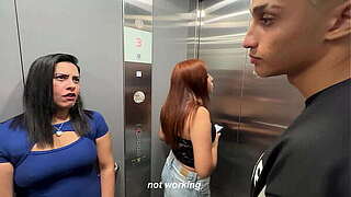 Great butt neighbour convinces me to fuck inner the elevator - Kylei Ellish &amp_ Millan Rodriguez