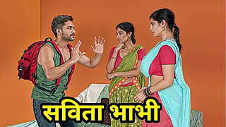 Desi Indian Savita Bhabhi and Piya Bhabhi Drilled with Outlander Masculine
