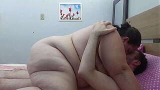 Romantic tandem having sexy sex in sofa