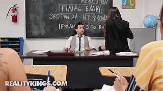 REALITY KINGS - Academy Sweetheart Vina Sky Makes Her Transport To drill her Supervisor On Her Clinching Teaching Day
