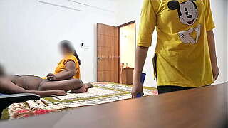 wife engulfing cock infront of vietnami maid