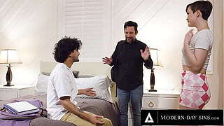 MODERN-DAY SINS - Slutty Young boy Want to See Hawt Sweetheart Whore Valentine Swindle With Their Coacher