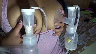 Milf Great lactating billibongs acquire bust pumped and milked