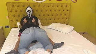 Ghostface acquires unconstrained oral pleasure for halloween