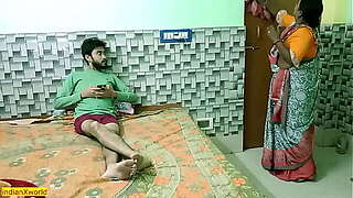 Indian boyish man teen fucking with hawt gorgeous maid Bhabhi! Uncircumcised homemade sex