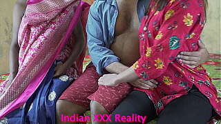 step Mamma train sex step congener and step sister fucking, with gaudy Hindi voice