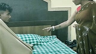 Indian Bengali stepmom has hawt coarse sex with young stepson! With colorful audio