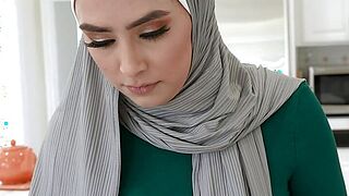 I Caught My Fellows Sexy Muslim Hijab Step Mama Masturbating &amp; That babe Sucked Me Off For My Silence