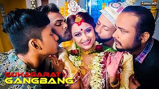 Team fuck Suhagarat - Besi Indian Wife Very First Suhagarat with Four Spouse ( Stout Episode )
