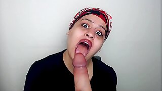 This INDIAN jade likes to ingest a big, tough cock.Long tongue is amazing.