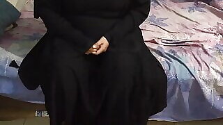 Tamil desi aunty wears burqa and hijab to come across her Ex friend - Indian Desi Sex colorful Hindi Audio (Romantic Fuck)