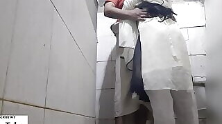 Cutest boyish man step sister had morbid a bit of butt in toilet room