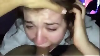 indin white young lady weep engulfing my dong