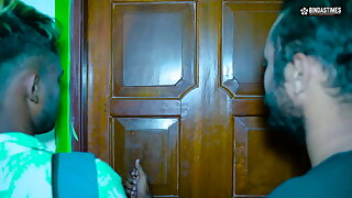 Desi Lustful Bihari Bhabhi Screwed By 2 Congener in norms at the same hour ( Utter Video )