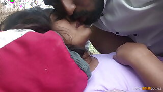 Indian Tandem External Blow job and Sex With Cum On Come across