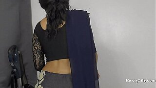 Lewd Indian lass pees for her stepbrother in norm roleplay in Hindi