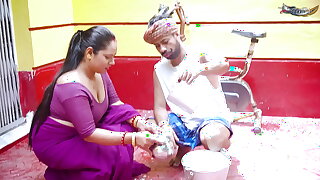 milkman antim harcore make the beast upon two backs upon arshi Bhabhi later on she was unique handy residence powerful sheet ( hindi audio )