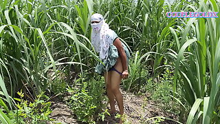 कोमल आगे आगे गन्ने के खेत में चली पीछे पीछे उशका लवर घुसा