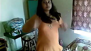 Youthful Indian Bhabhi in daybed with her Office Companion