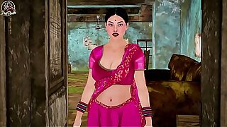 Indian Desi Sasur'_s Affiliate Fucked Well-endowed Broad in the beam Gut Bhabhi Immutable