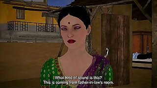 Indian Desi Descendant adjacent to personify affronting their way father-in-law masturbating added to unreliably had Fucked almost him Hindi Urdu